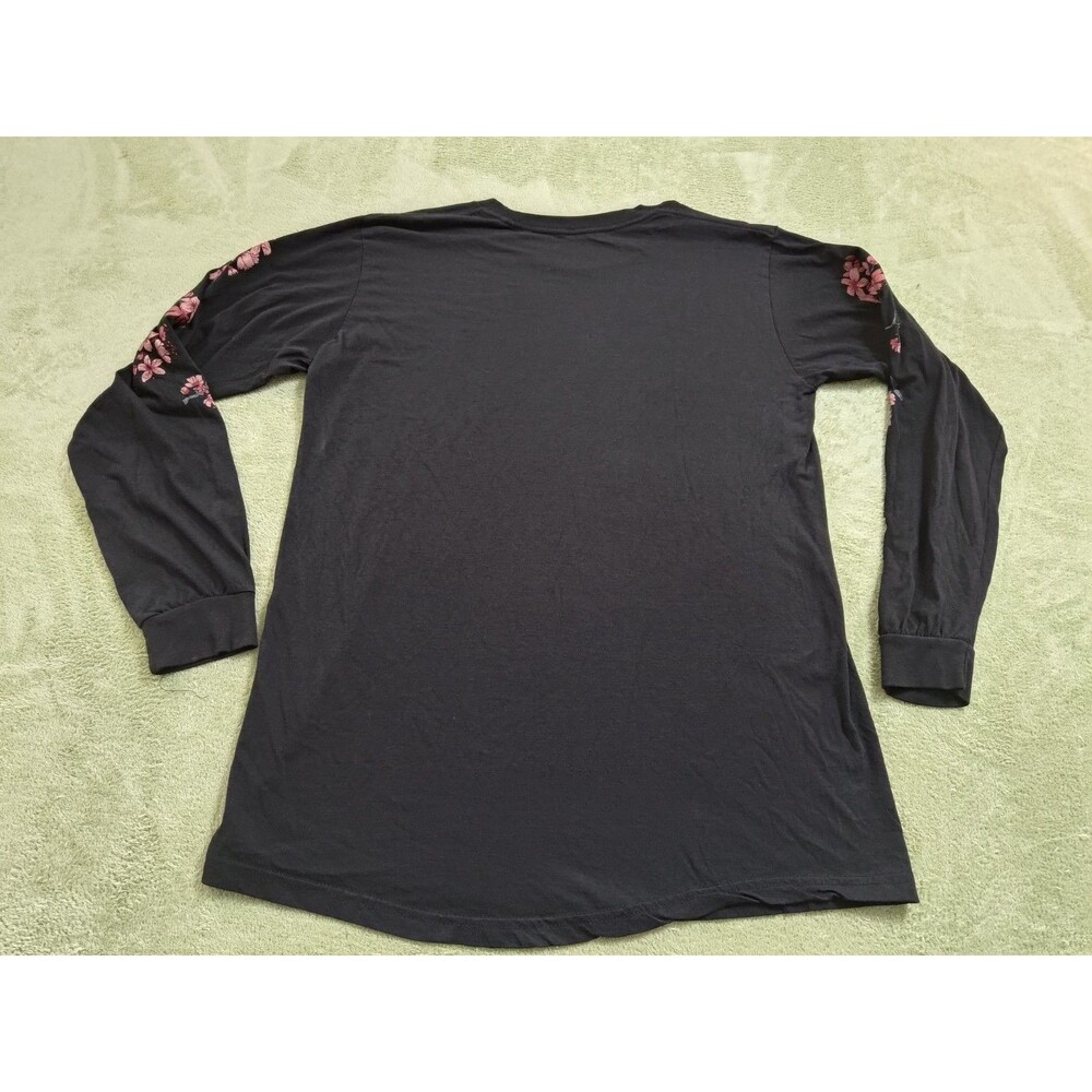 Fashion Nova Men's T-Shirt XXL Gray Tokyo Japan Cherry Blossom Graphic Long Slee - Picture 2 of 10